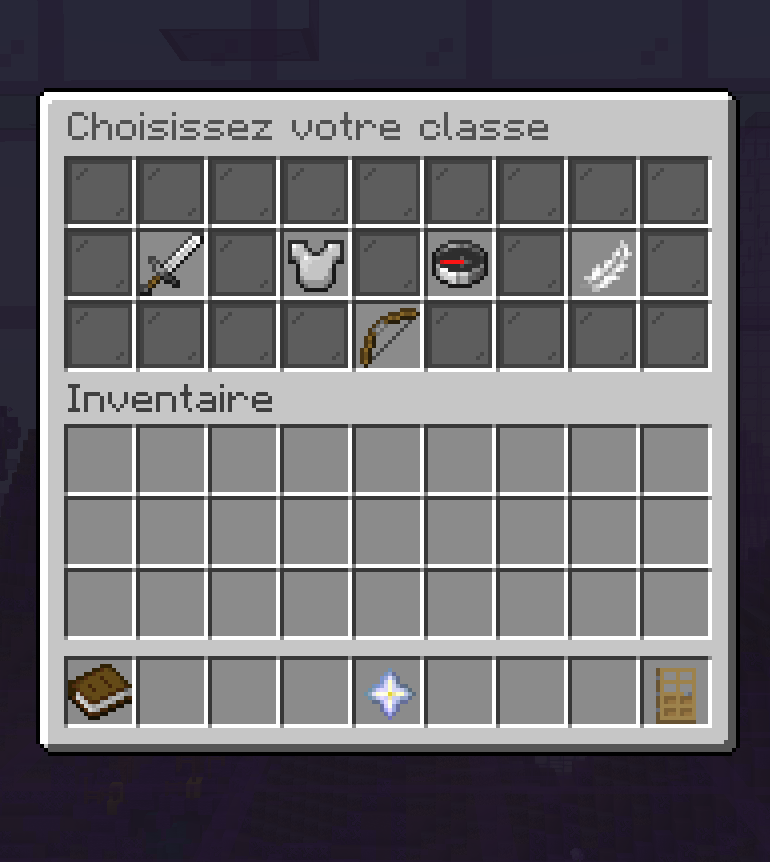 Interface de sélection de kit Hunt The King